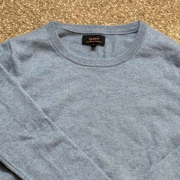 Quince Women's Light Blue Crewneck Sweater - Picture 3 of 5